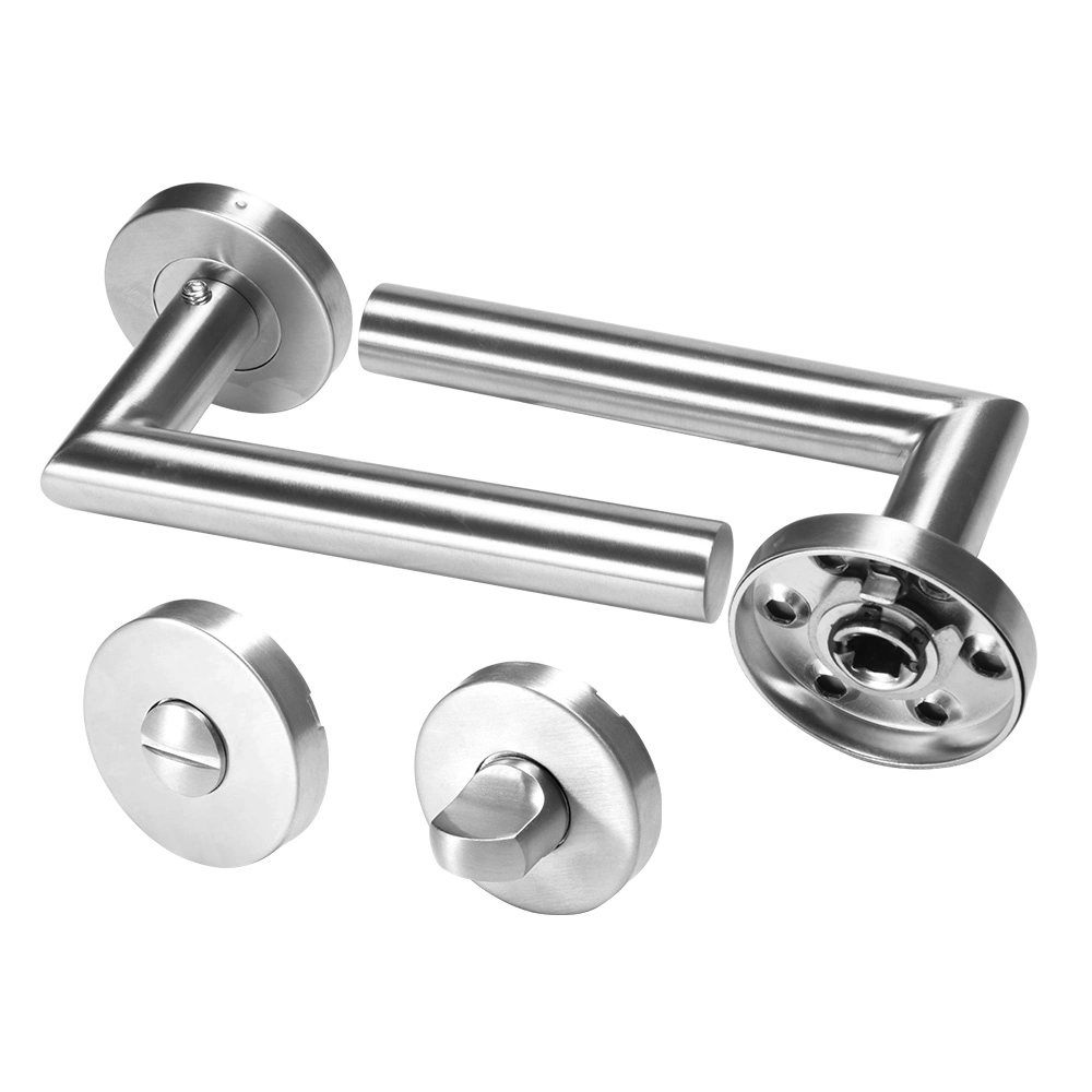 Quality Straight Door Handle Packs Internal C/W Latches Hinges Straight Lever Stainless Steel