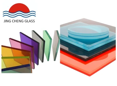 6,38 mm/8,38 mm/10,38 mm/12,38 mm Vidro laminado transparente e colorido